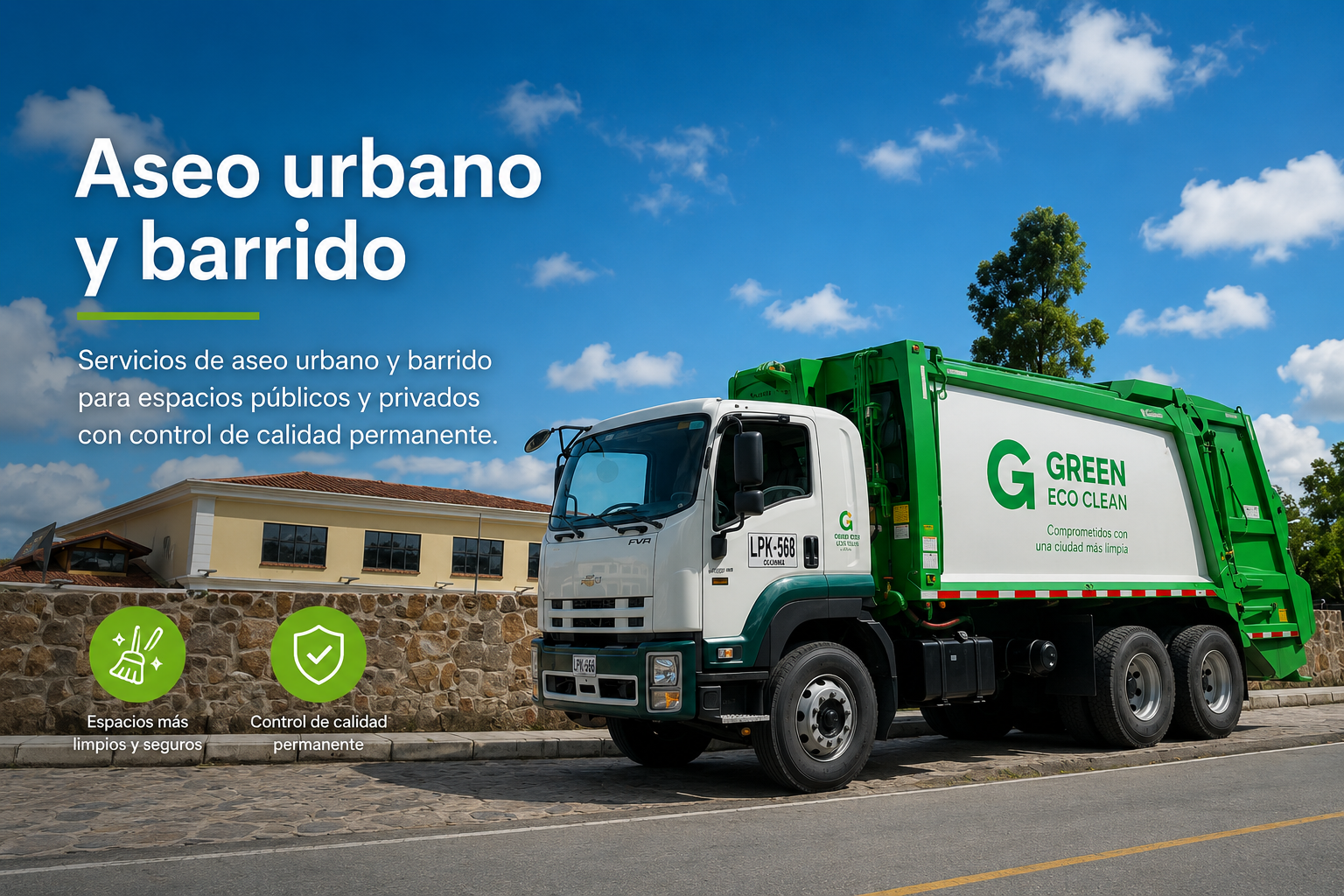 Servicio de limpieza urbana profesional